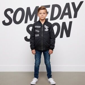 Authentic Someday Soon I will Change the world boys designer jacket sz 6